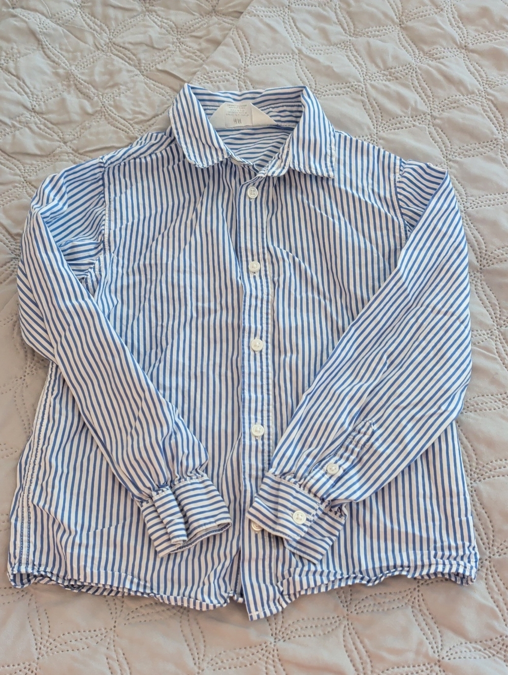 EUC H&M Stripe Button-Down Shirt - H&M Size 6x